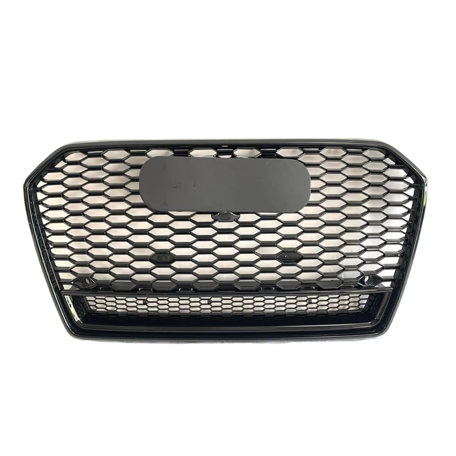 TATARENGS Kühlergrille Kompatibel Mit A6 S6 C7 2016 2017 2018, Auto-Oberstoßstange, Kühlergrillgitter, Frontstoßstangen-Mittelgrill, Renngitter-Ersatzteile(Glossy Black) von TATARENGS