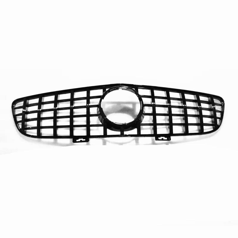 TATARENGS Kühlergrille Kompatibel Mit Benz Für C197 SLS Für AMG 2010 2011 2012 2013 2014 2015 Auto-Oberstoßstangenhaube Mesh Grid Grills Frontgrill Racing Grills Kit(Black) von TATARENGS