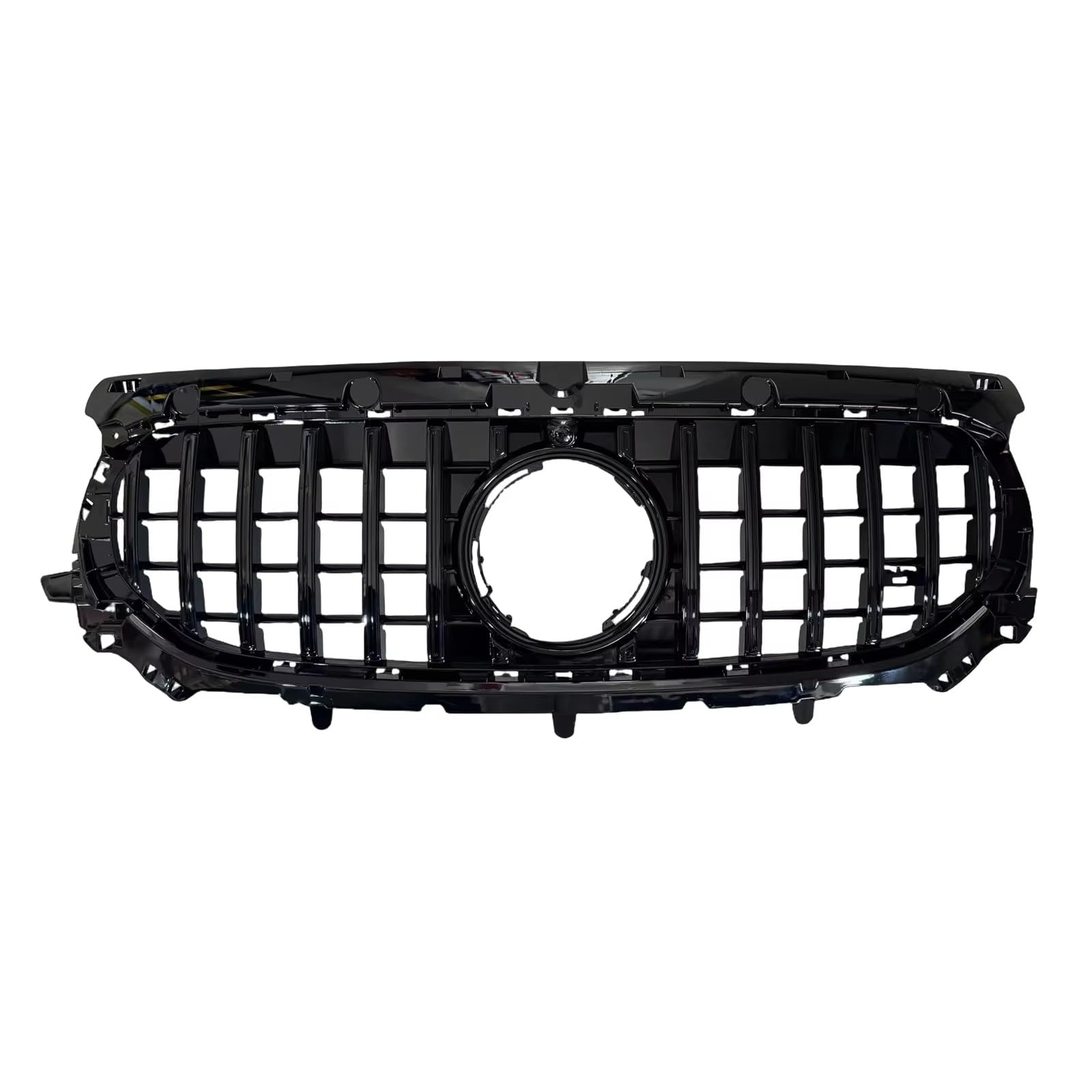 TATARENGS Kühlergrille Kompatibel Mit Benz Für H247 GLA-Klasse 2024 2025, Auto-Frontoberstoßstange, Haube, Frontgrill, Renngrill, Netzgitter, Ersatzteile(Black) von TATARENGS