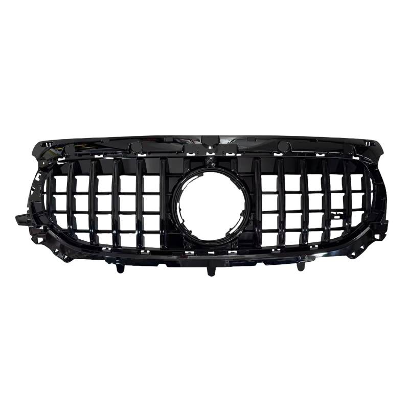 TATARENGS Kühlergrille Kompatibel Mit Benz Für H247 GLA-Klasse 2024 2025, Auto-Frontoberstoßstange, Haube, Frontgrill, Renngrill, Netzgitter, Ersatzteile(Black) von TATARENGS