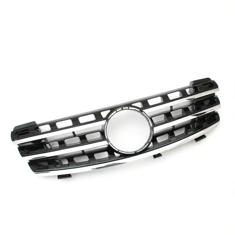 TATARENGS Kühlergrille Kompatibel Mit Benz Für W164 ML320 ML350 ML500 ML550 ML63 Für AMG 2005 2006 2007 2008 ML-Klasse Auto-Stoßstangengitter, Oberer Kühlergrill Im Diamant-Stil(AMG-Chrome Black) von TATARENGS