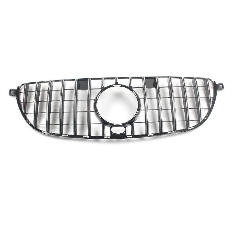 TATARENGS Kühlergrille Kompatibel Mit Benz Für W166 GLE63 Für AMG 2016 2017 2018 2019, Auto-Frontstoßstangengrill, Renngrill, Vorderer Oberer Stoßfänger-Kühlergrill(Chrome) von TATARENGS