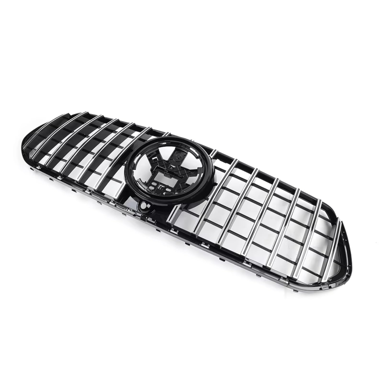TATARENGS Kühlergrille Kompatibel Mit Benz Für W167 GLE350 GLE450 GLE580 GLE-Klasse 2020 2021 2022 2023. Auto-Frontstoßstangengrill, Renngitter, Netzgitter(Chrome n Black) von TATARENGS