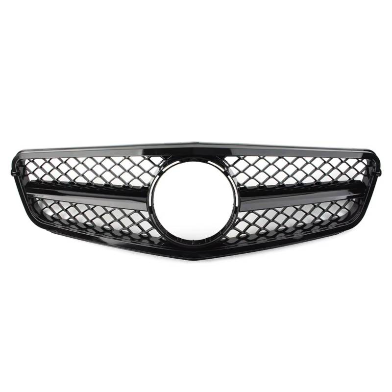 TATARENGS Kühlergrille Kompatibel Mit Benz Für W204 C180 C220 C230 C250 C260 C280 C300 2008–2016. Auto-Frontstoßstangengrill, C63-Stil, Glänzend Schwarzer Stoßfänger von TATARENGS