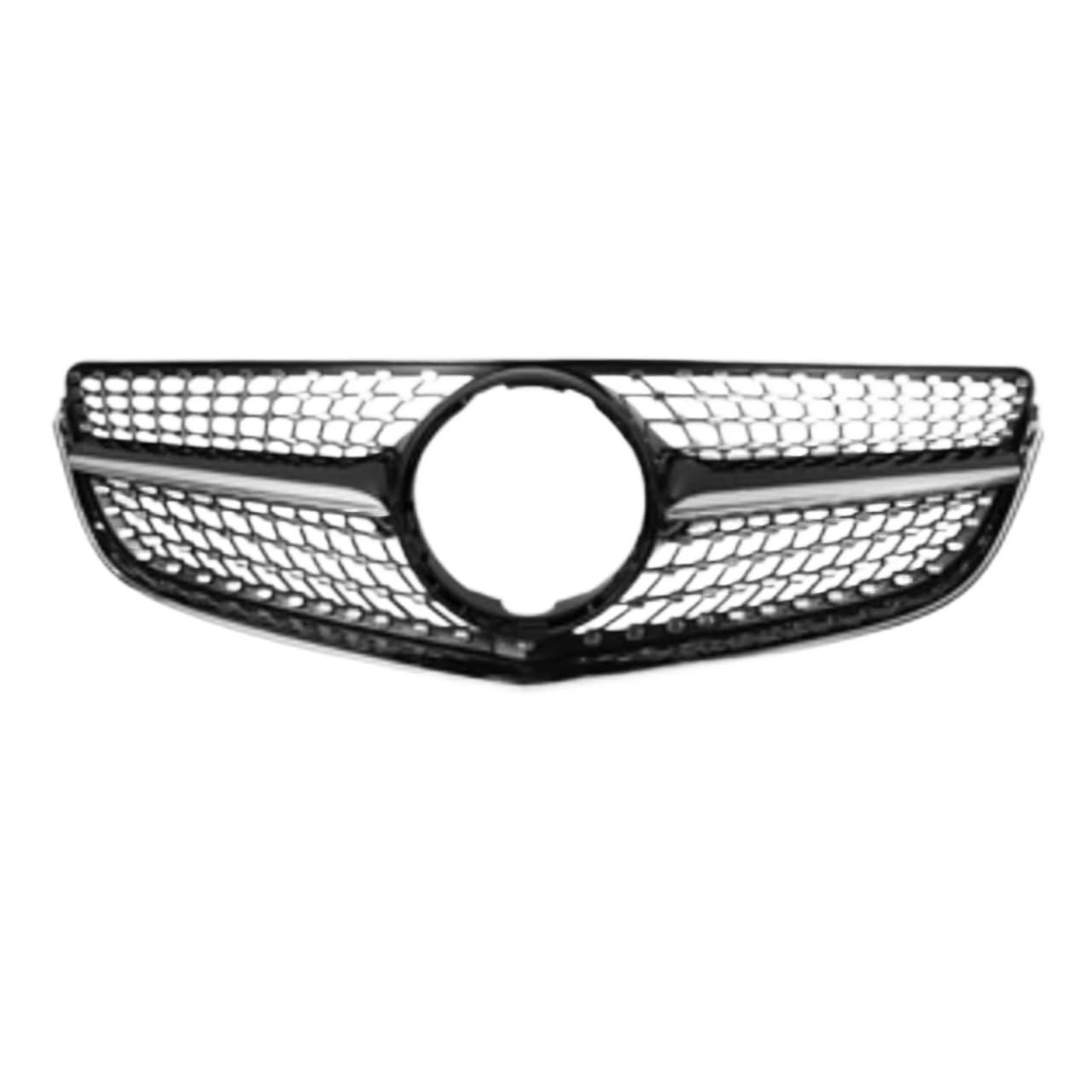 TATARENGS Kühlergrille Kompatibel Mit Benz Für W207 2014 2015 2016 Für C207 E200 E250 E300 E400 E500 Auto-Diamant-Stil Frontstoßstangengitter Racing Grill Billet Gril(Black,color1) von TATARENGS