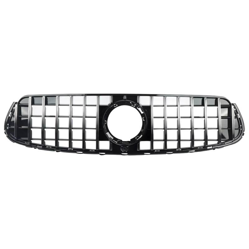 TATARENGS Kühlergrille Kompatibel Mit Benz Für W253 X253 GLC300 GLC350 GLC43 Auto Frontstoßstangengrill Diamant-Stil Kühlergrill Obere Haube Kühlergrill Mesh Grill(Chrome Black) von TATARENGS