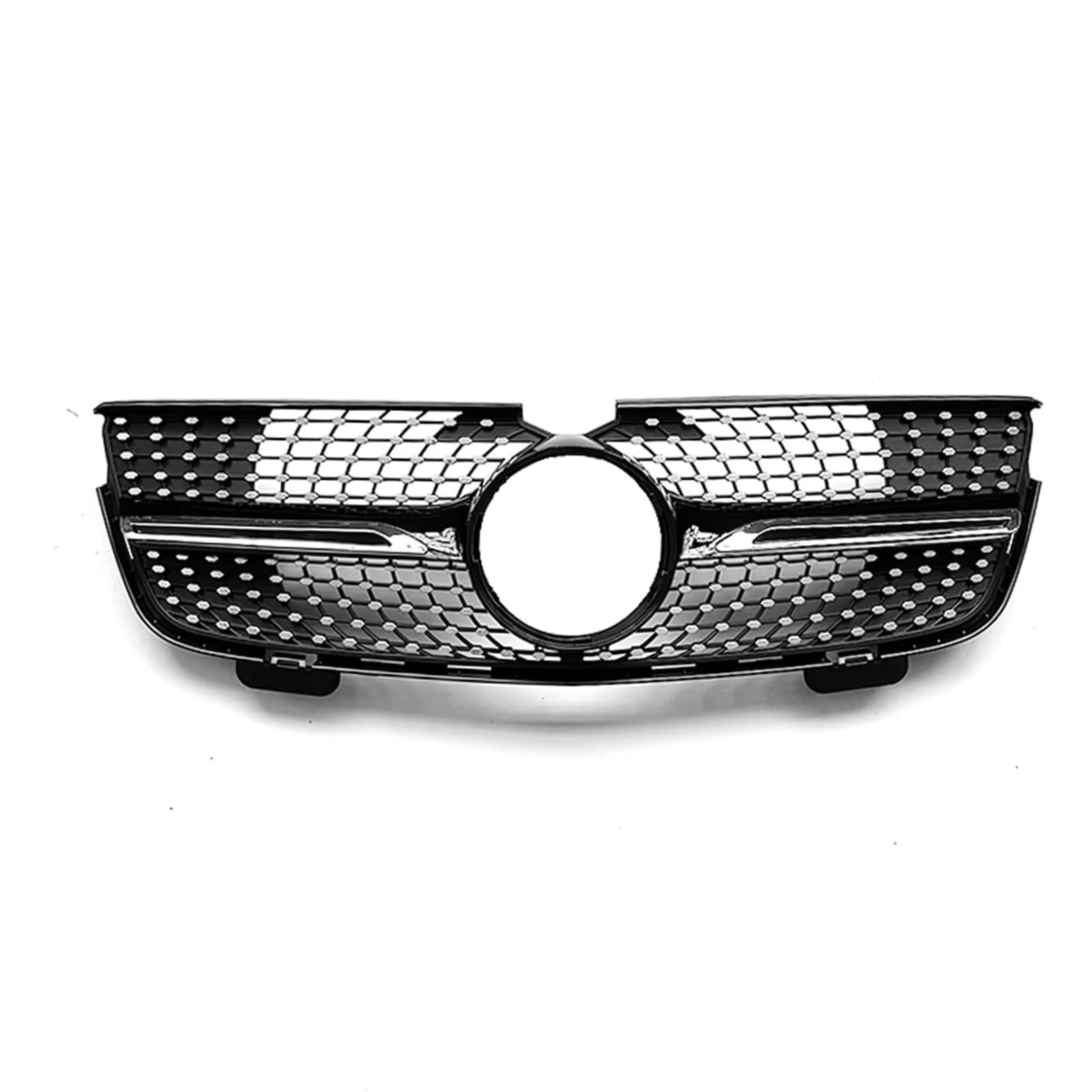 TATARENGS Kühlergrille Kompatibel Mit Benz Für X164 GL320 GL450 GL-Klasse 2007 2008 2009. Auto-Frontstoßstangengrill, Obere Stoßstangenhaube, Kühlergitter, Ersatzteile(Black) von TATARENGS