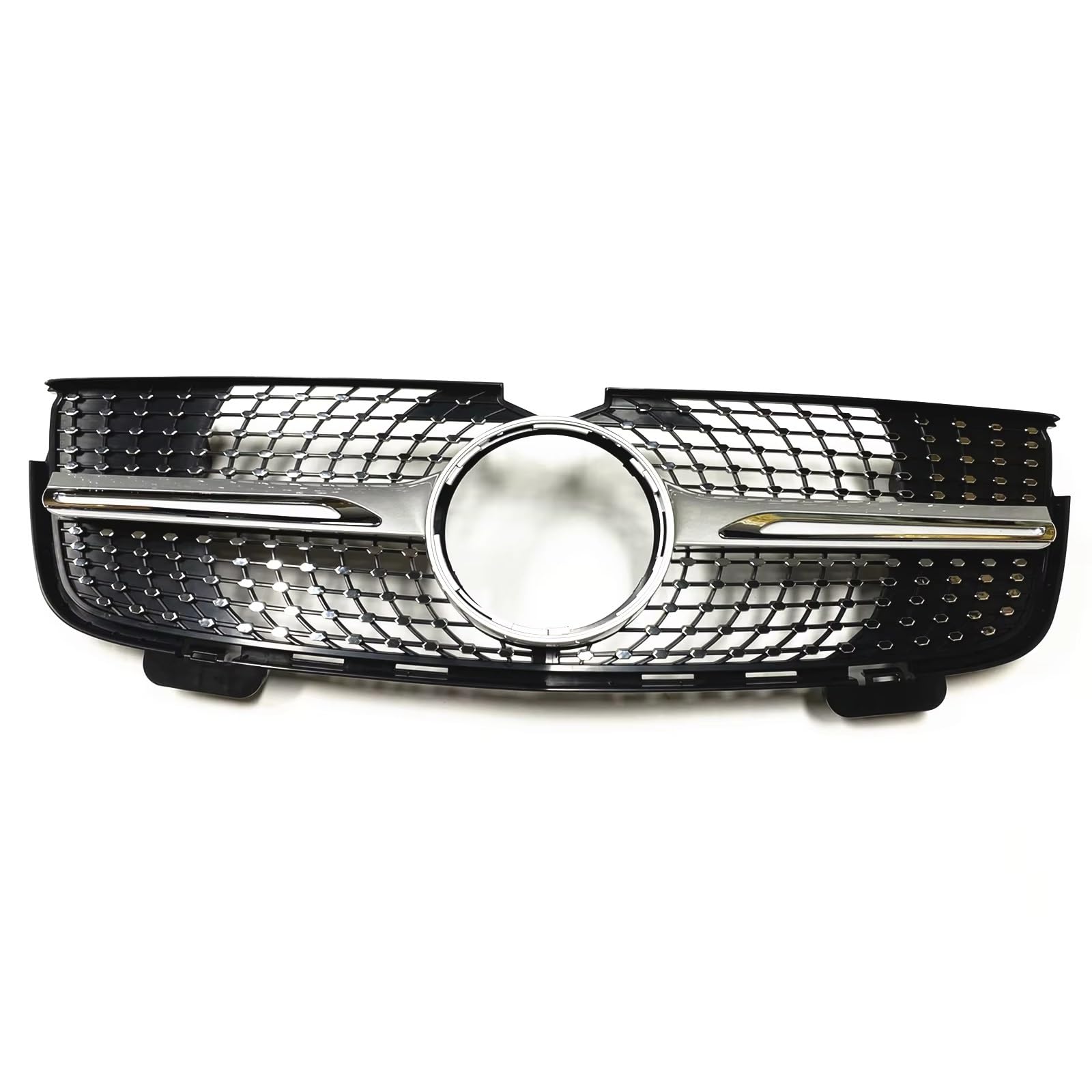 TATARENGS Kühlergrille Kompatibel Mit Benz Für X164 GL320 GL450 GL-Klasse 2007 2008 2009. Auto-Frontstoßstangengrill, Obere Stoßstangenhaube, Kühlergitter, Ersatzteile(Silver) von TATARENGS