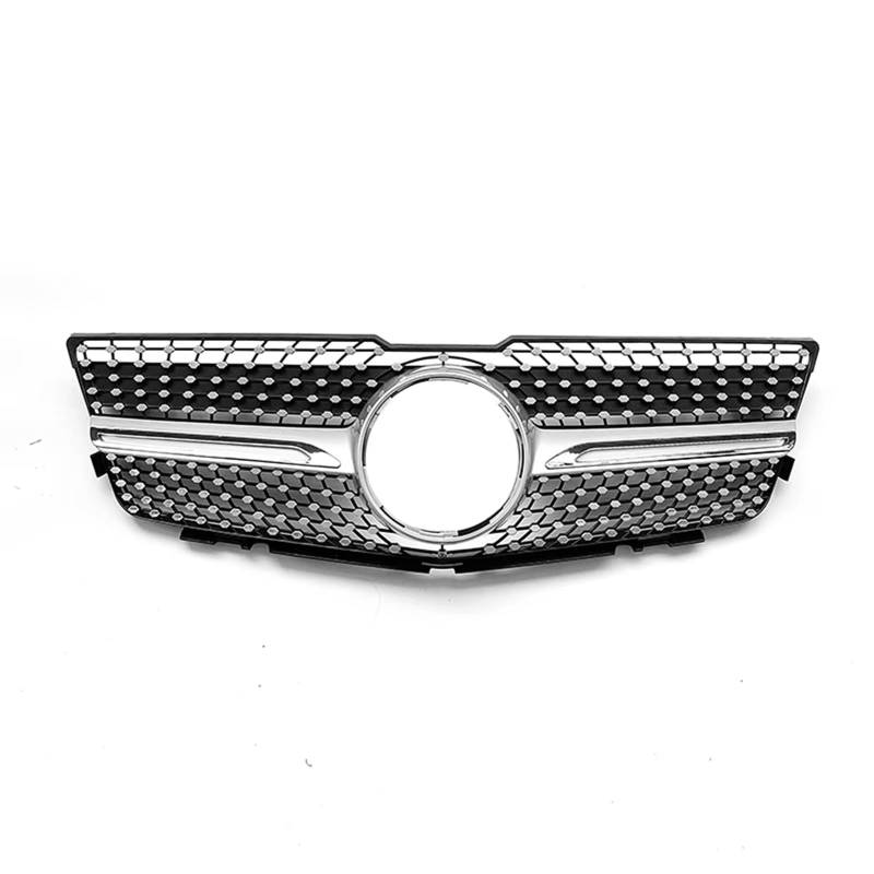 TATARENGS Kühlergrille Kompatibel Mit Benz Für X204 2008 2009 2010 2011 2012 Für GLK220 GLK250 GLK280 GLK300 GLK350 GLK400 Frontgrill Obere Stoßstangenhaube Netzgrill(Silver) von TATARENGS