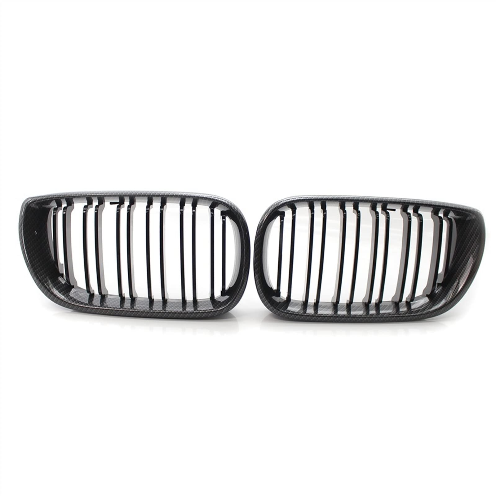 TATARENGS Kühlergrille Kompatibel Mit E46 2002 2003 2004 2005 Kohlefaser Auto Stoßstange Haube Front Nierengrill Lufteinlass Grill Obere Grillabdeckung(Carbon Fiber) von TATARENGS