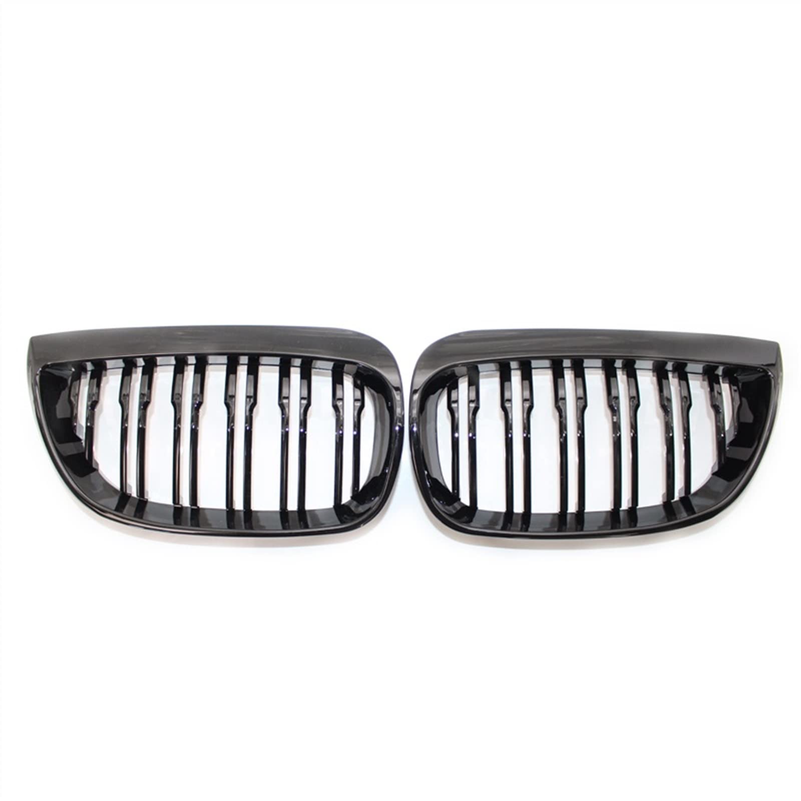 TATARENGS Kühlergrille Kompatibel Mit E81 E87 120d 120i 130i 2004 2005 2006 Auto Frontstoßstange Haube Nierengrill Doppellamellengitter Lufteinlass Grilla(Gloss Black) von TATARENGS