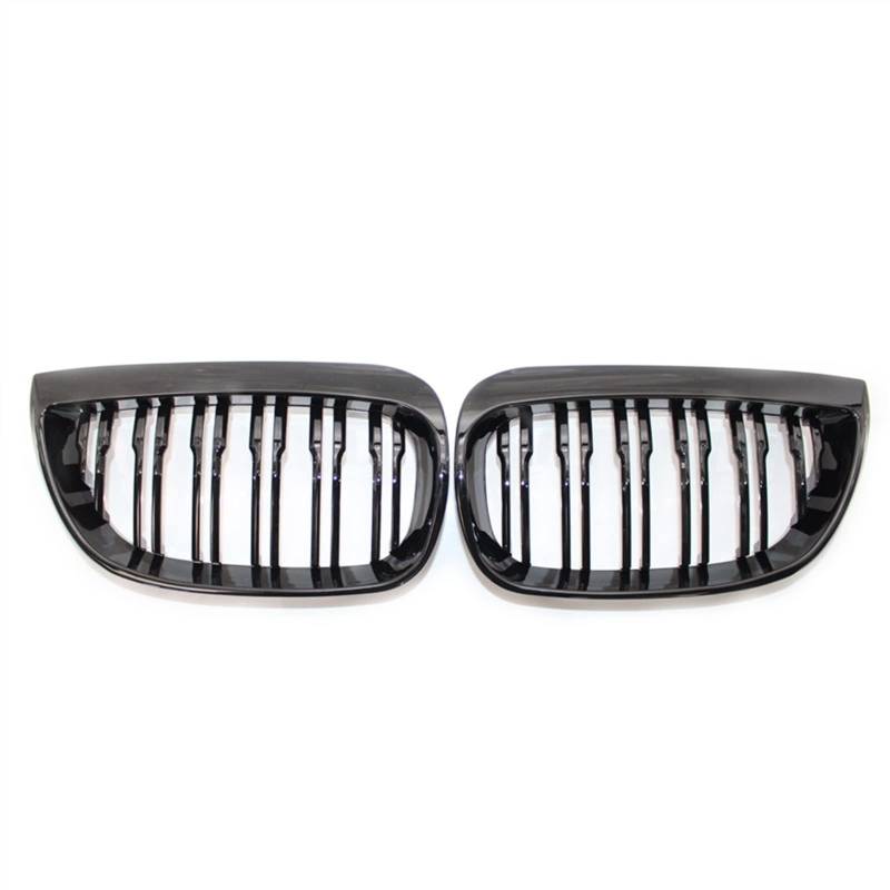 TATARENGS Kühlergrille Kompatibel Mit E81 E87 120d 120i 130i 2004 2005 2006 Auto Frontstoßstange Haube Nierengrill Doppellamellengitter Lufteinlass Grilla(Gloss Black) von TATARENGS