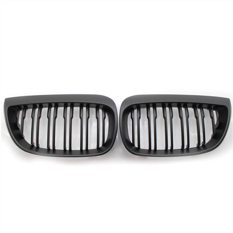 TATARENGS Kühlergrille Kompatibel Mit E81 E87 120d 120i 130i 2004 2005 2006 Auto Frontstoßstange Haube Nierengrill Doppellamellengitter Lufteinlass Grilla(Matte Black) von TATARENGS