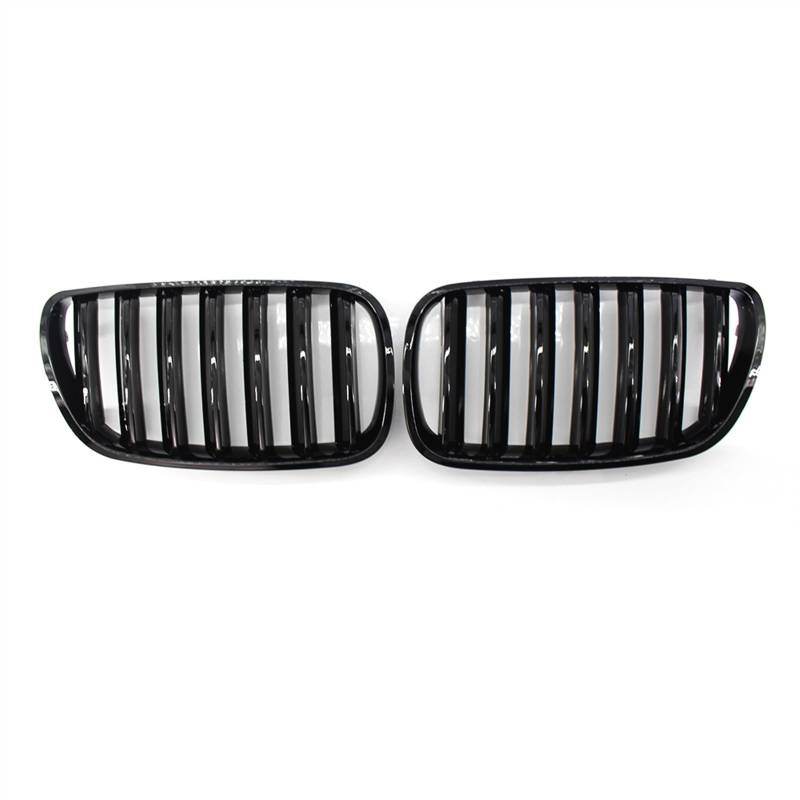 TATARENGS Kühlergrille Kompatibel Mit E83 LCI X3 2007 2008 2009 2010 Auto Front Nierengitter Stoßstange Haube Lufteinlass Grill Obere Grillabdeckung(Bright Black) von TATARENGS