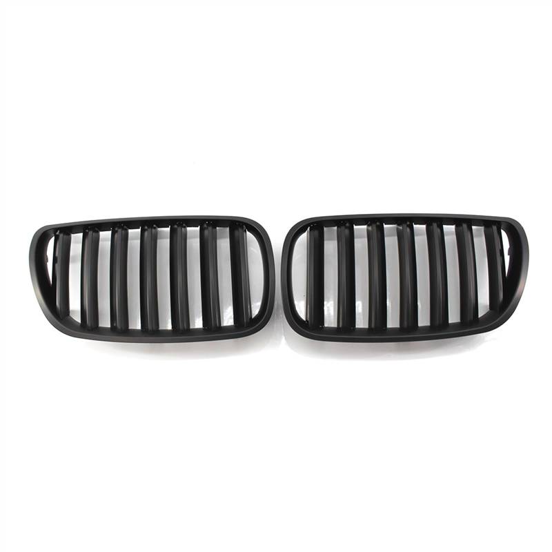 TATARENGS Kühlergrille Kompatibel Mit E83 LCI X3 2007 2008 2009 2010 Auto Front Nierengitter Stoßstange Haube Lufteinlass Grill Obere Grillabdeckung(Matte Black) von TATARENGS