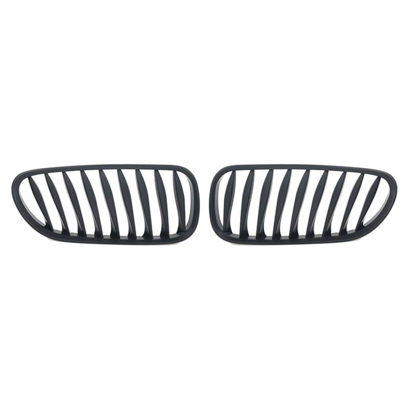 TATARENGS Kühlergrille Kompatibel Mit E85 E86 Z4 2003 2004 2005 2006 2007 2008 1 Paar Auto Front Niere Grill Lufteinlass Grill Auto Front Grills Stoßstange Haube Obere Grilla Abdeckung(Matte Black) von TATARENGS