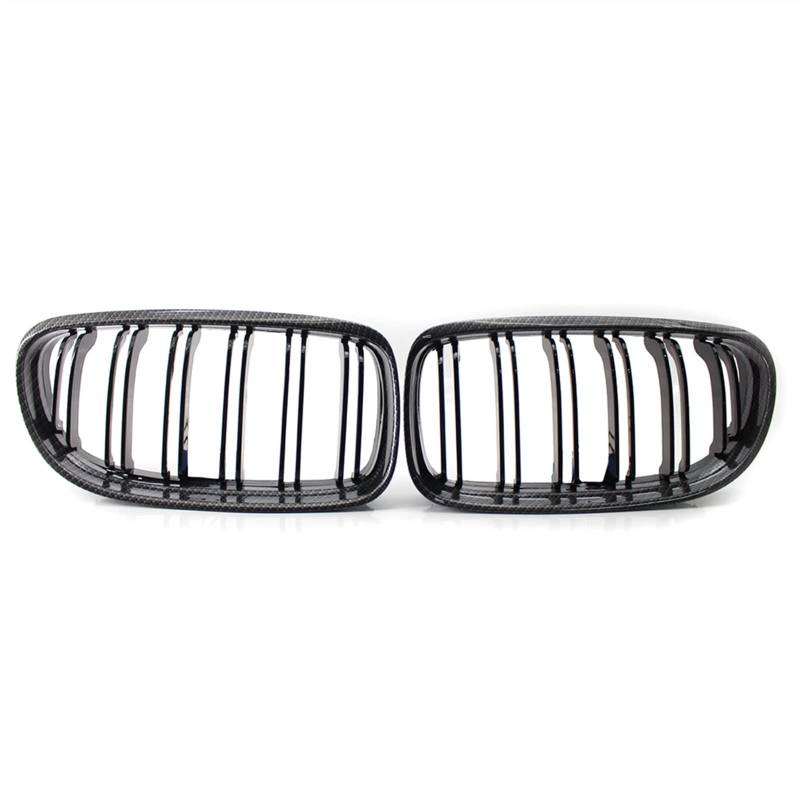 TATARENGS Kühlergrille Kompatibel Mit E90 E91 3er 2009 2010 2011 2012 Auto Frontstoßstange Haubengitter Nierengitter Lufteinlassgitter Obere Gitterabdeckung(Carbon Fiber) von TATARENGS