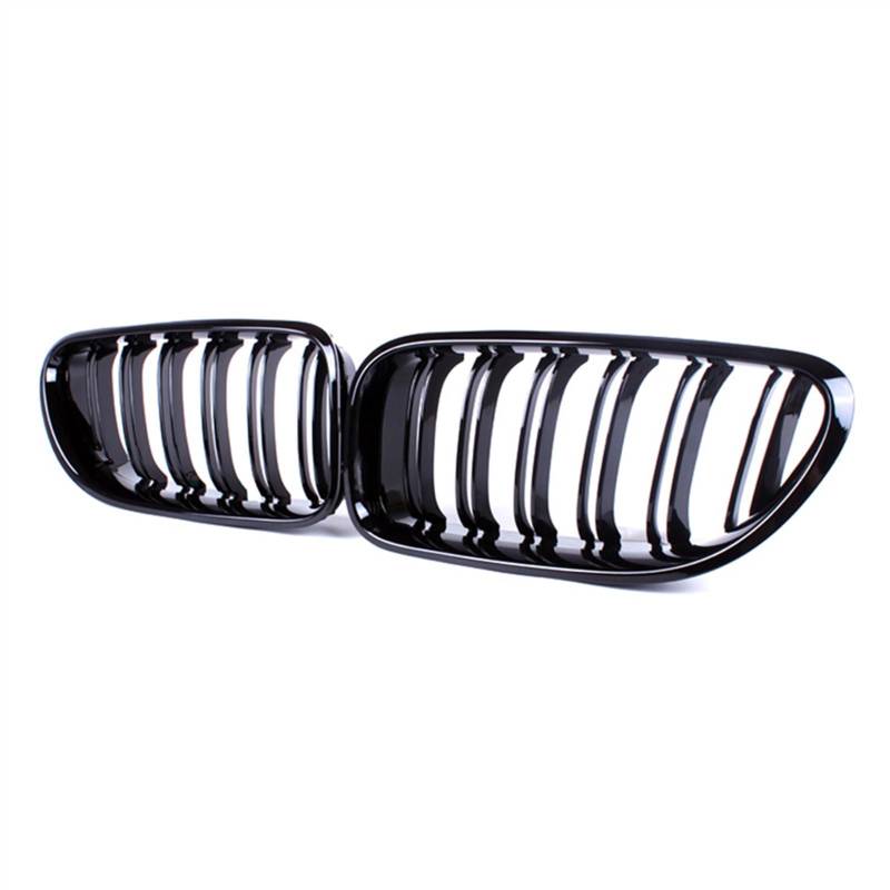 TATARENGS Kühlergrille Kompatibel Mit F06 F12 F13 M6 2012 2013 2014 2015 2016 2017 Auto Frontstoßstange Haube Nierengrill Doppellamellengitter Lufteinlass Grilla(Gloss Black) von TATARENGS