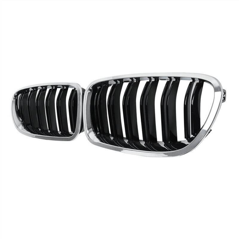 TATARENGS Kühlergrille Kompatibel Mit F10/F11 M5 535I 550I 528I 2010 2011 2012 2013-2015 2016 2017 Nierengitter Lufteinlass Grill Auto Frontgitter Stoßstange Haube Obere Grillabdeckung von TATARENGS