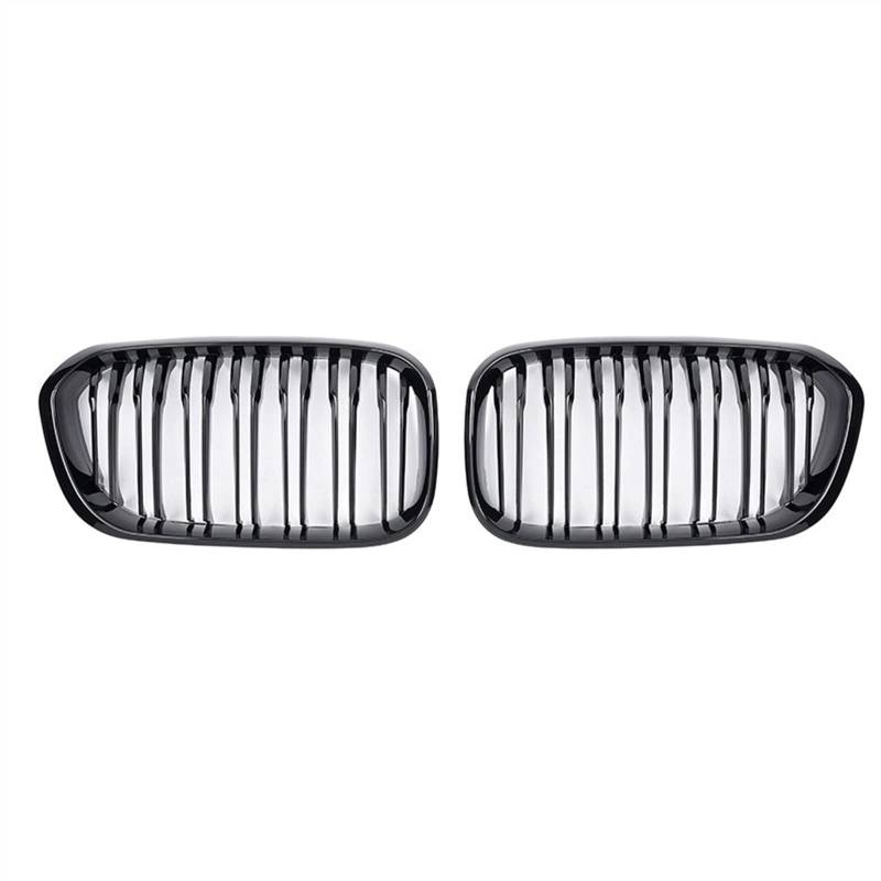 TATARENGS Kühlergrille Kompatibel Mit F20 F21 1er 2015 2016 2017 2018 Auto Frontgitter Stoßstange Haubengitter Lufteinlass Grill Nierengrill(Gloss Black) von TATARENGS