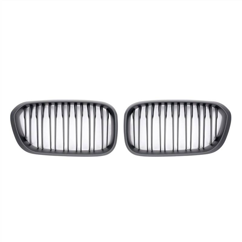 TATARENGS Kühlergrille Kompatibel Mit F20 F21 1er 2015 2016 2017 2018 Nierengitter Lufteinlass Grill Auto Frontgitter Stoßstange Motorhaube Obere Gitterabdeckung(Matte Black) von TATARENGS