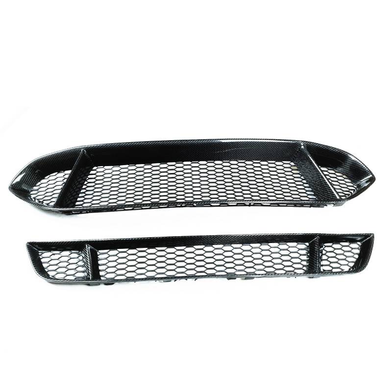 TATARENGS Kühlergrille Kompatibel Mit Ford Für Mondeo Für Fusion 2013 2014 2015 2016 Auto-Frontgrills Stoßfängerhaube Untere Obere Grillabdeckung von TATARENGS