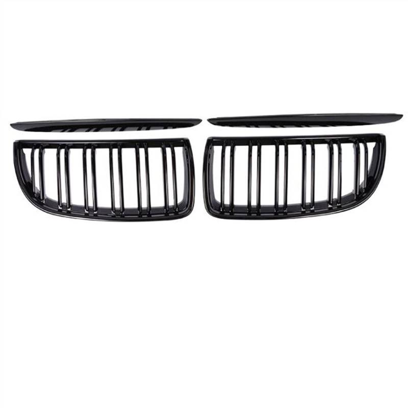 TATARENGS Kühlergrille Kompatibel Mit Für E90 E91 4 Türen 2005 2005 2007 2008 Auto Doppellamellengitter Lufteinlassgitter Front Nierengitter Stoßstange Haube von TATARENGS