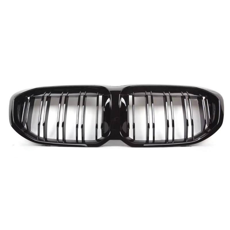 TATARENGS Kühlergrille Kompatibel Mit Für F40 1 Series Hatchback 2019 2020 2021 2022 2023. Auto Glänzend Schwarz Vorne Nierenstoßstange Racing Grille Hood Kühlergrill(2 Slat) von TATARENGS