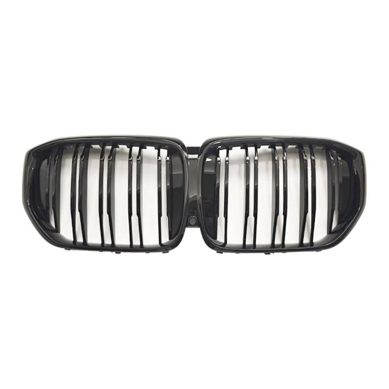 TATARENGS Kühlergrille Kompatibel Mit Für G05 LCI X5 2023 2024 Auto Einzellamellengrill Frontgrill Renngrill Obere Stoßstangenhaube Maschengitter Mit Kameraloch(Double) von TATARENGS