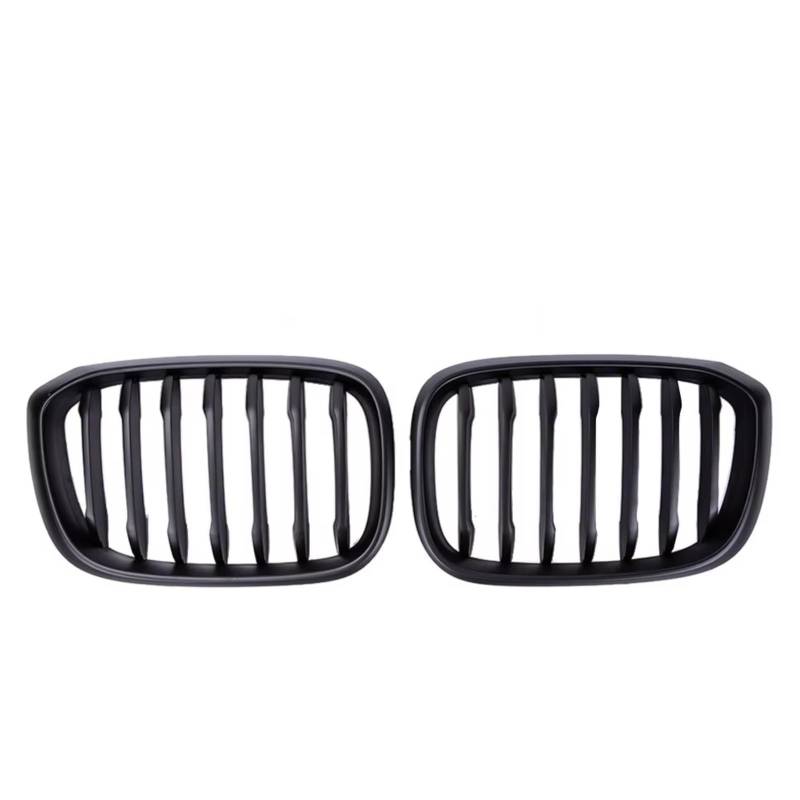 TATARENGS Kühlergrille Kompatibel Mit Für X3 X4 G01 G02 G08 2018 2019 2020 2021 Auto Single Line Grille Racing Grills Front Upper Bumper Grille Ansaughaube Grille(Matte Black) von TATARENGS