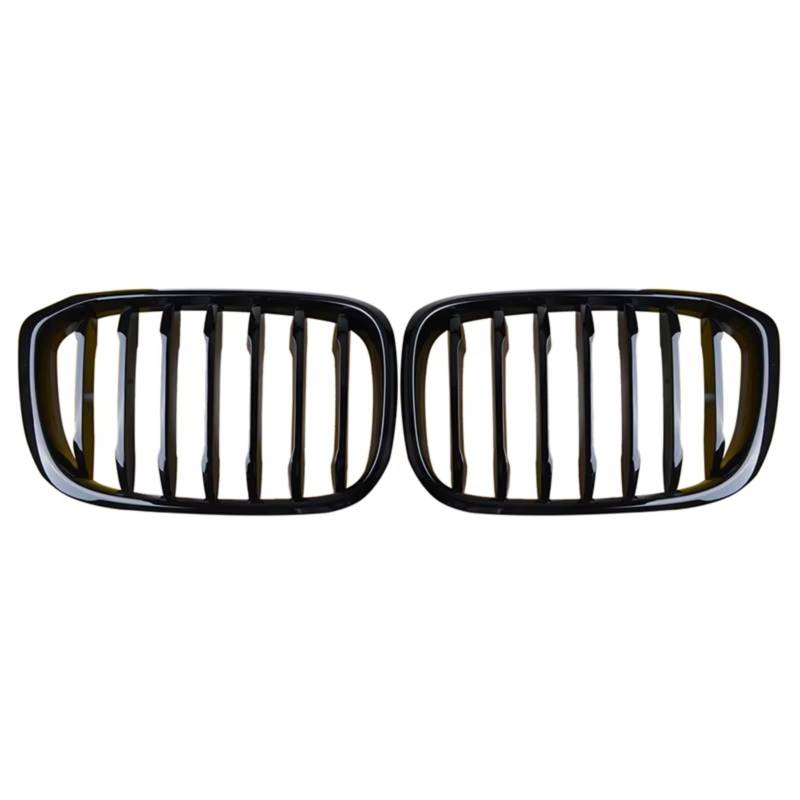 TATARENGS Kühlergrille Kompatibel Mit Für X3 X4 G01 G02 G08 2018 2019 2020 Autozubehör Frontniere Kühlergrill Einzeiliger Frontstoßfänger Renngrill Schwarz Glänzend(Single) von TATARENGS