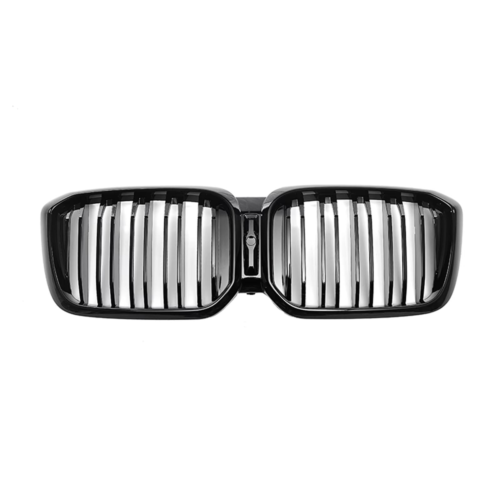 TATARENGS Kühlergrille Kompatibel Mit Für X3 X4 G01 G08 G02 2022 Frontnierengrill Doppellinien-Grill Oberer Stoßfänger Haubeneinlass Mesh-Grill Renngrill(Double Slat Style) von TATARENGS