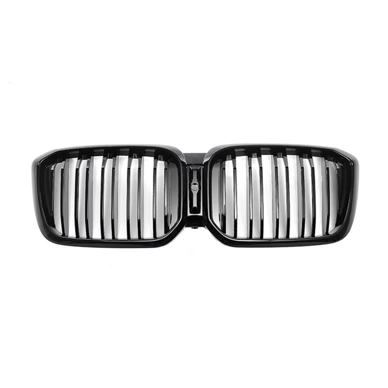 TATARENGS Kühlergrille Kompatibel Mit Für X3 X4 G01 G08 G02 2022 Frontnierengrill Doppellinien-Grill Oberer Stoßfänger Haubeneinlass Mesh-Grill Renngrill(Double Slat Style) von TATARENGS