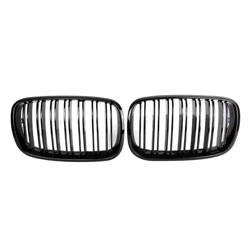 TATARENGS Kühlergrille Kompatibel Mit Für X5 E70 X6 E71 2007 2008 2009 2010 2011 2012 2013. Auto-Front-Doppelliniengrills, Vorderer Oberer Stoßfänger, Haubengrill von TATARENGS