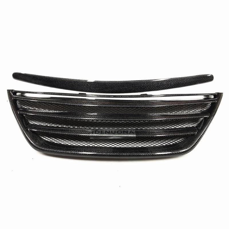 TATARENGS Kühlergrille Kompatibel Mit Hyundai Für Genesis 2009 2010 2011 2012 2013 2014 Oberer Stoßfänger Lufteinlass Haube Lüftungsgitter Frontgrill von TATARENGS