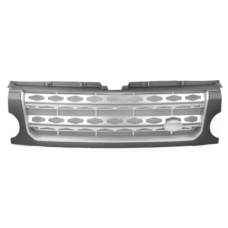 TATARENGS Kühlergrille Kompatibel Mit Land Für Rover Für Discovery LR3 2005 2006 2007 2008 2009. Auto-Frontgrill, Auto-Nieren-Stoßstangen-Haubengrill, Oberer Kühlergrill(Gray) von TATARENGS