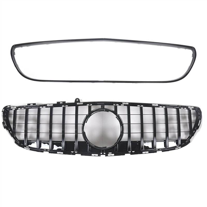 TATARENGS Kühlergrille Kompatibel Mit Mercedes Für Benz Für CLS W218 CLS400 CLS500 CLS550 2015 2016 2017 2018 Frontgrill-Netzrahmen Autooberer Stoßstangenhaubengrill von TATARENGS