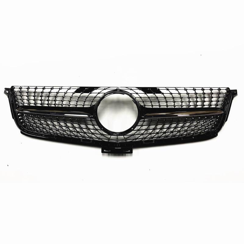 TATARENGS Kühlergrille Kompatibel Mit Mercedes Für Benz Für ML300 ML320 ML350 ML400 W166 ML 2012 2013 2014 2015 Obere Stoßstangenhaube Mesh Front Racing Grill von TATARENGS
