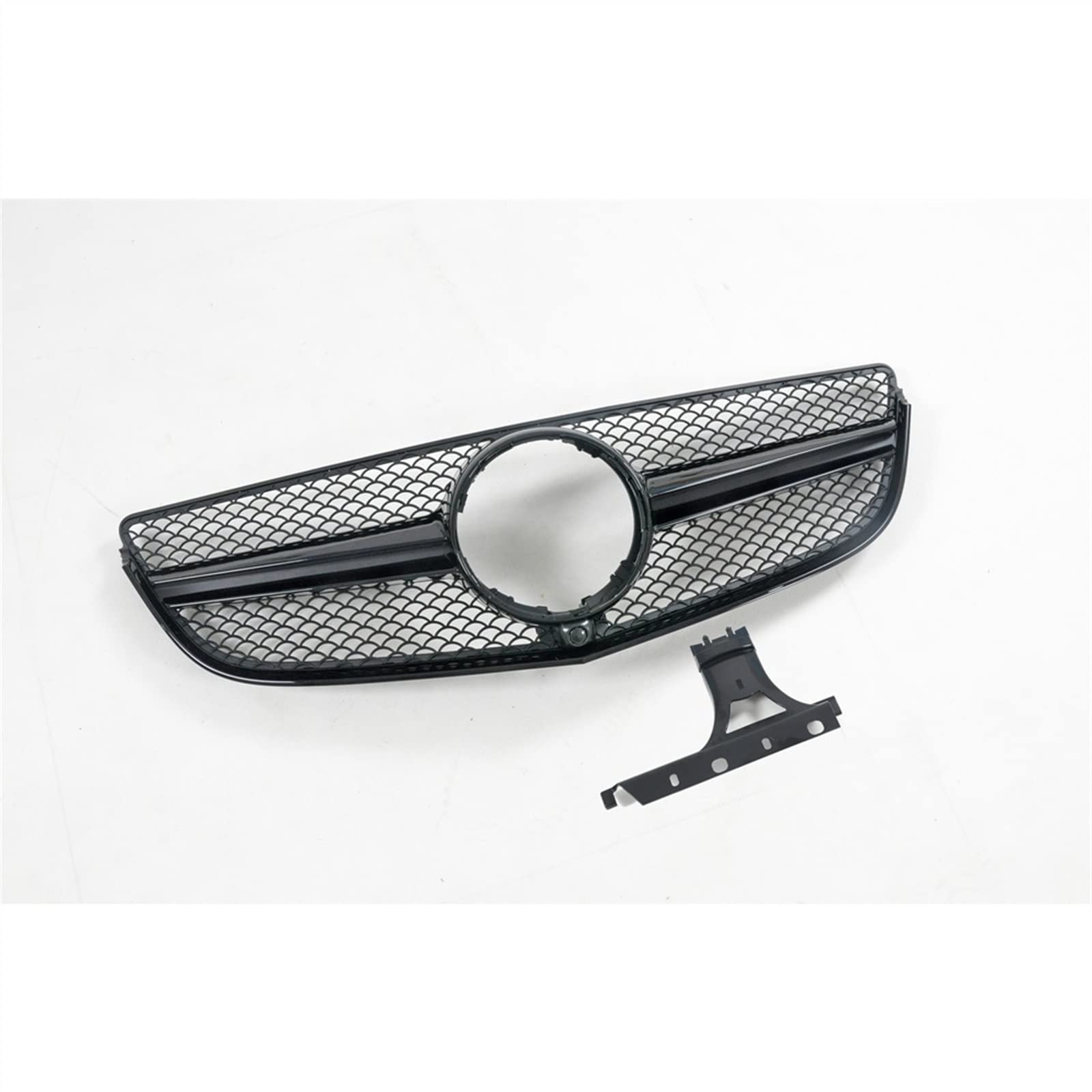 TATARENGS Kühlergrille Kompatibel Mit Mercedes Für Benz Für W207 C207 A207 2014 2015 2016 2017, Auto-Oberstoßstangenhaube, Mesh-Kühler-Entlüftungsgitter, Frontgrill(2) von TATARENGS