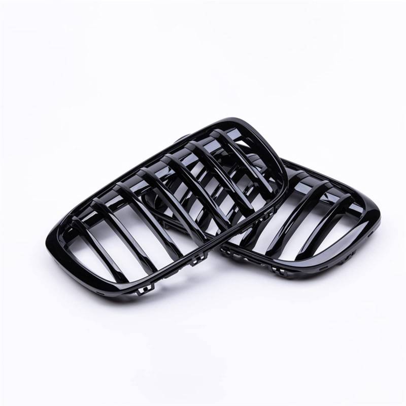 TATARENGS Kühlergrille Kompatibel Mit X1 F48 F49 2016 2017 2018 2019 Lufteinlassgrill Auto-Frontgrills Stoßstangenhaube Obere Grillabdeckung Nierengrill(Matte Black) von TATARENGS