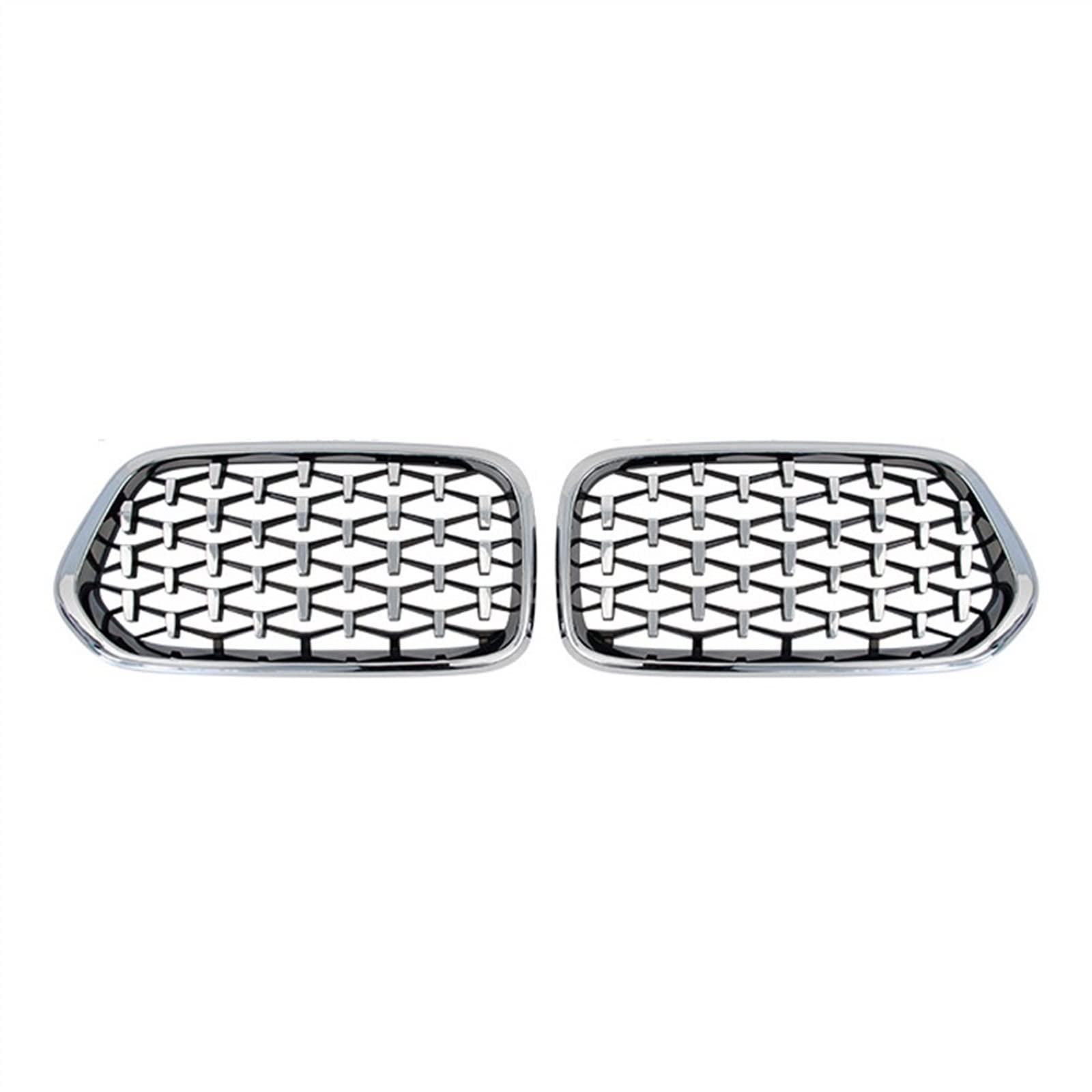 TATARENGS Kühlergrille Kompatibel Mit X2 F39 2018 2019 2020 2021 2022 Auto-Front-Nierengrill-Grill-Grill-Lufteinlass-Grilla-Stoßfängerhaube(Silver) von TATARENGS