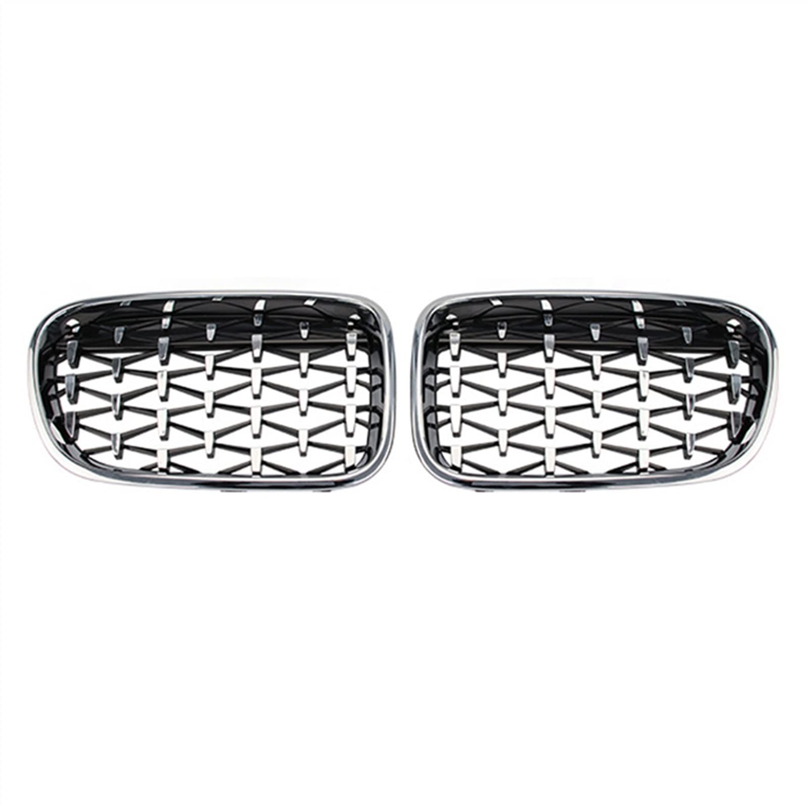 TATARENGS Kühlergrille Kompatibel Mit X3 F25 2011 2012 2013 Nierengitter Lufteinlass Grill Auto Frontgitter Stoßstange Motorhaube Obere Gitterabdeckung(Silver) von TATARENGS