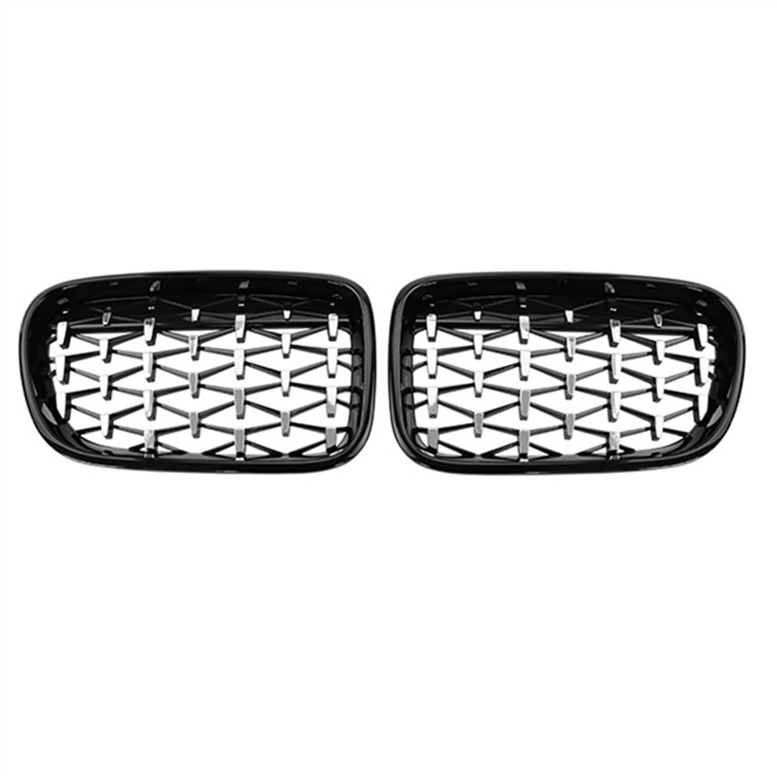 TATARENGS Kühlergrille Kompatibel Mit X3 F25 2011 2012 2013 Nierengitter Lufteinlass Grill Auto Frontgitter Stoßstange Motorhaube Obere Gitterabdeckung(Silver and Black) von TATARENGS