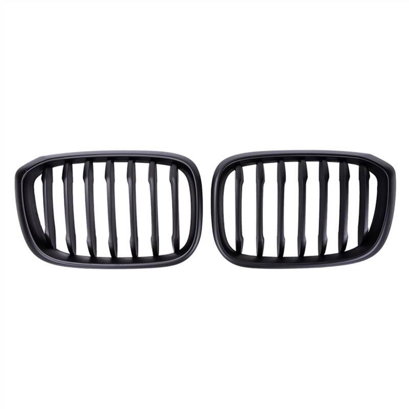 TATARENGS Kühlergrille Kompatibel Mit X3 G01 G08 2020 Nierengitter Lufteinlass Grill Auto Frontgitter Stoßstange Haube Obere Gitterabdeckung(Matte Black) von TATARENGS