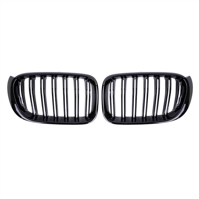 TATARENGS Kühlergrille Kompatibel Mit X3 X4 F25 F26 2014 2015 2016 2017 Nierengitter Lufteinlass Grill Auto Frontgitter Stoßstange Haube Obere Gitterabdeckung(Gloss Black) von TATARENGS