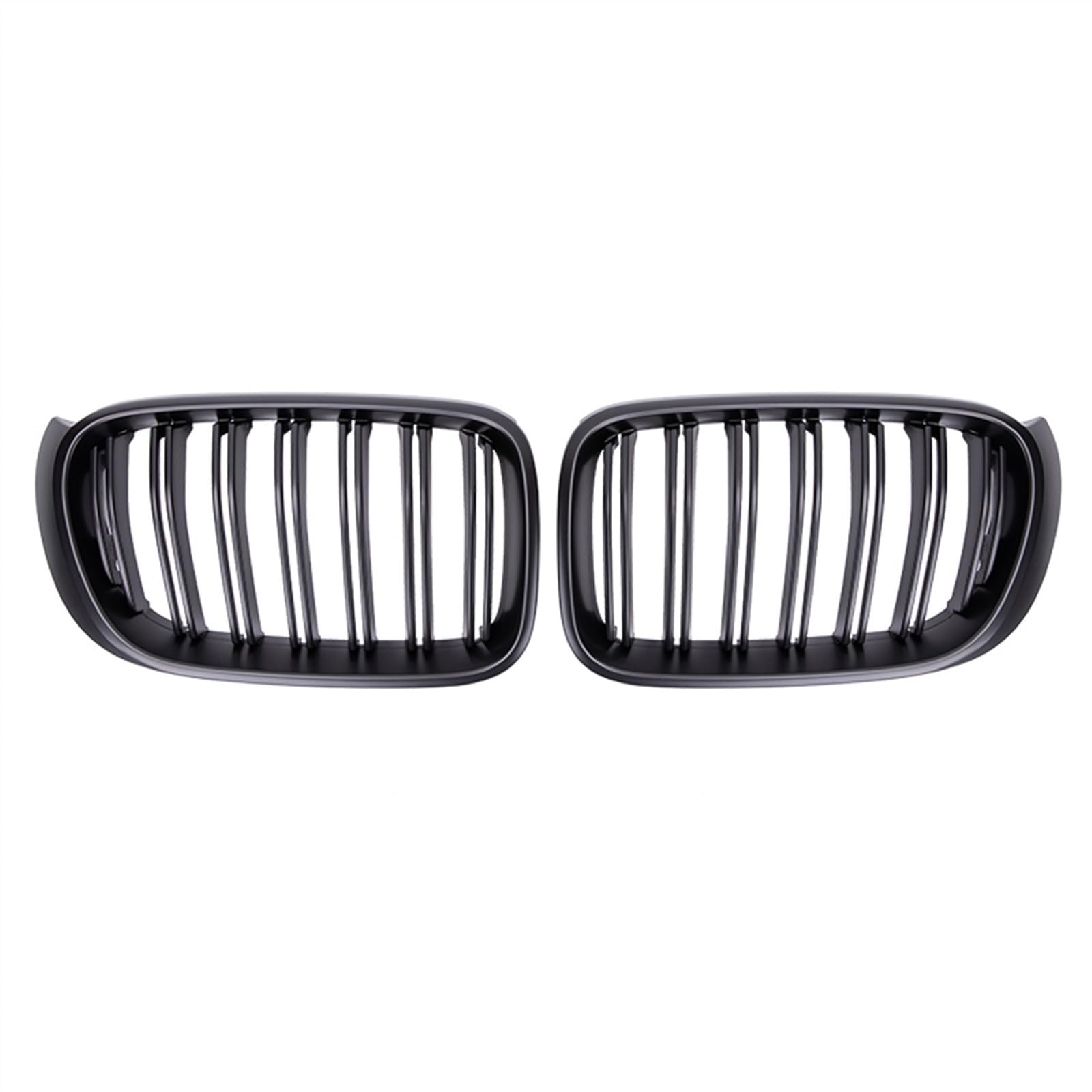 TATARENGS Kühlergrille Kompatibel Mit X3 X4 F25 F26 2014 2015 2016 2017 Nierengitter Lufteinlass Grill Auto Frontgitter Stoßstange Haube Obere Gitterabdeckung(Matte Black) von TATARENGS