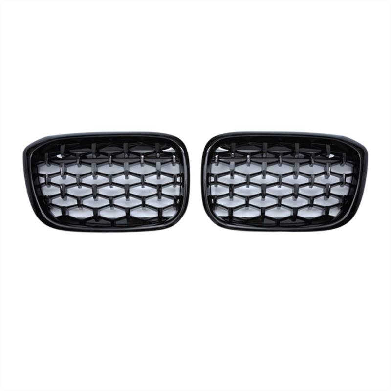 TATARENGS Kühlergrille Kompatibel Mit X3 X4 G01 G08 G02 2017 2018 2019 2020 Nierengitter Lufteinlass Grill Auto Frontgitter Stoßstange Haube Obere Gitterabdeckung(Gloss Black) von TATARENGS