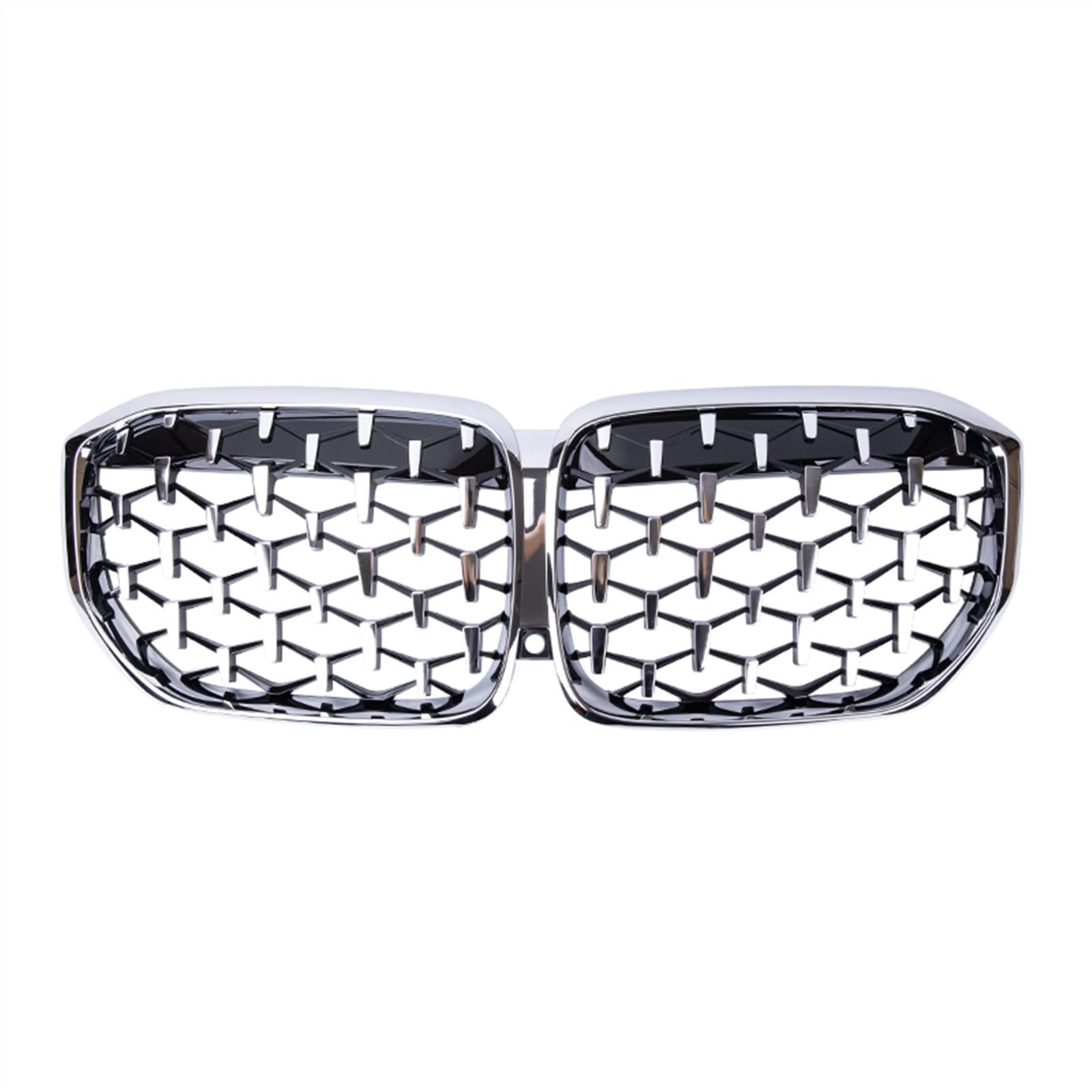 TATARENGS Kühlergrille Kompatibel Mit X5 G05 2018 2019 2020 2021 2022 2023 Auto Snap-on Front Nierengitter Lufteinlass Grill Stoßstange Haube(All Silver) von TATARENGS