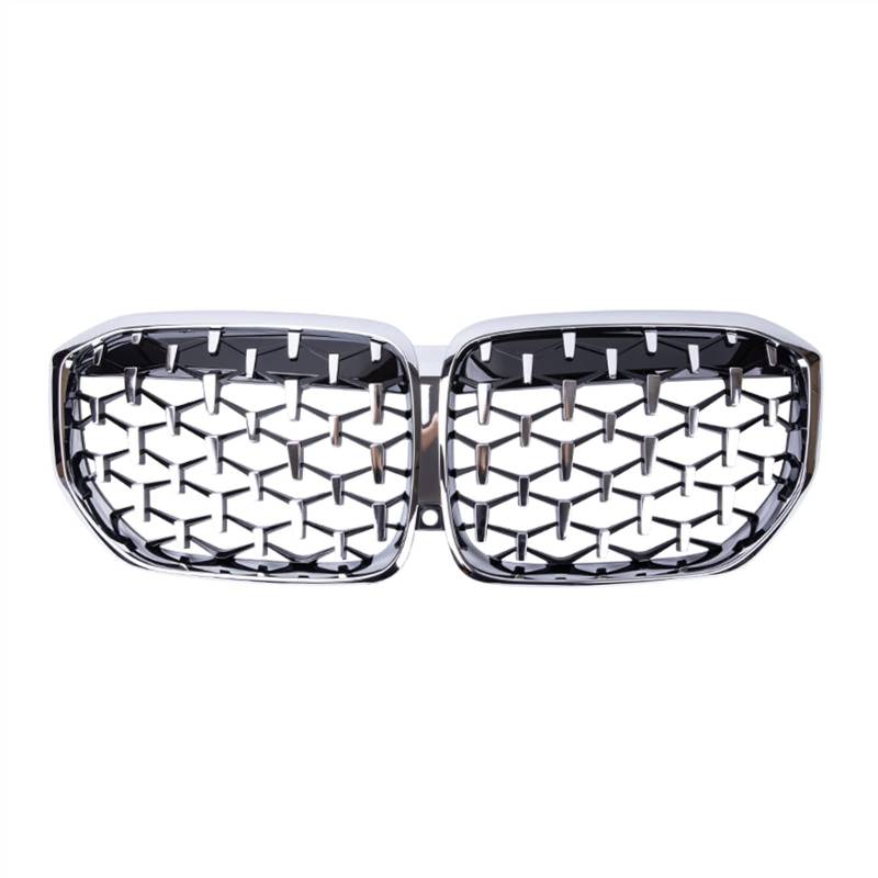 TATARENGS Kühlergrille Kompatibel Mit X5 G05 2018 2019 2020 2021 2022 2023 Auto Snap-on Front Nierengitter Lufteinlass Grill Stoßstange Haube(All Silver) von TATARENGS