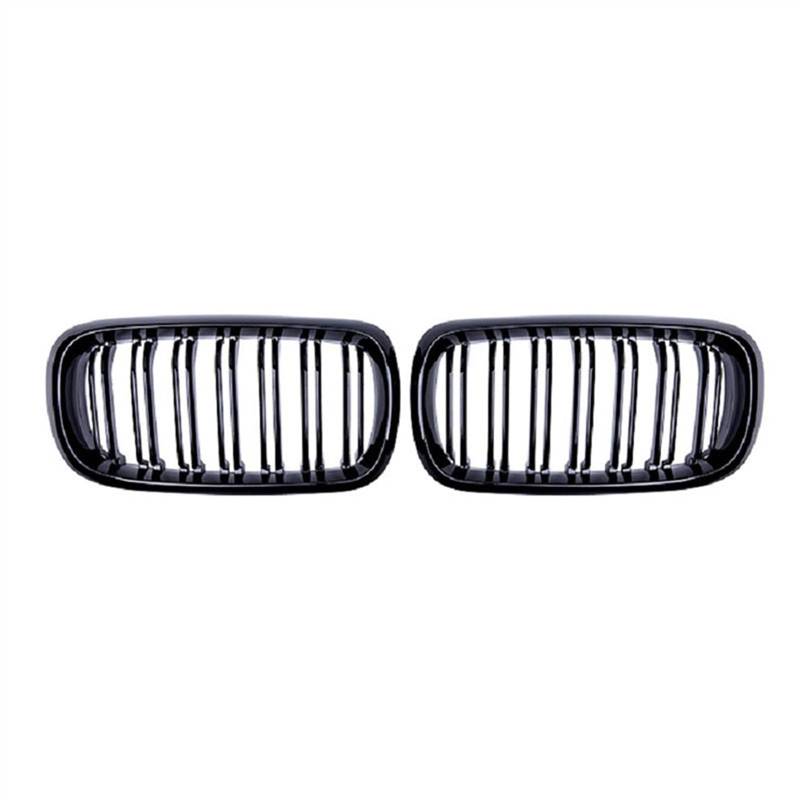 TATARENGS Kühlergrille Kompatibel Mit X5 X6 F15 F16 2014 2015 2016 2017 2018 Auto-Snap-on-Doppellamellen-Grill-Stoßstangen-Front-Nierengitter von TATARENGS